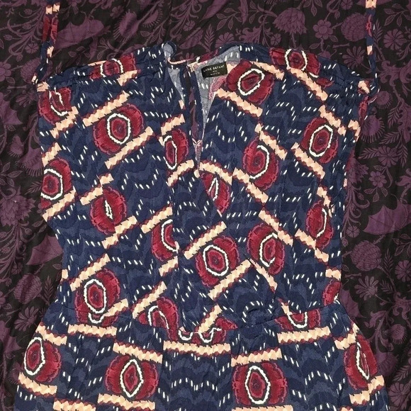 Lane Bryant Ruched-Shoulder Surplice Cropped Jumpsuit NWT 22 24 - Picture 5 of 8